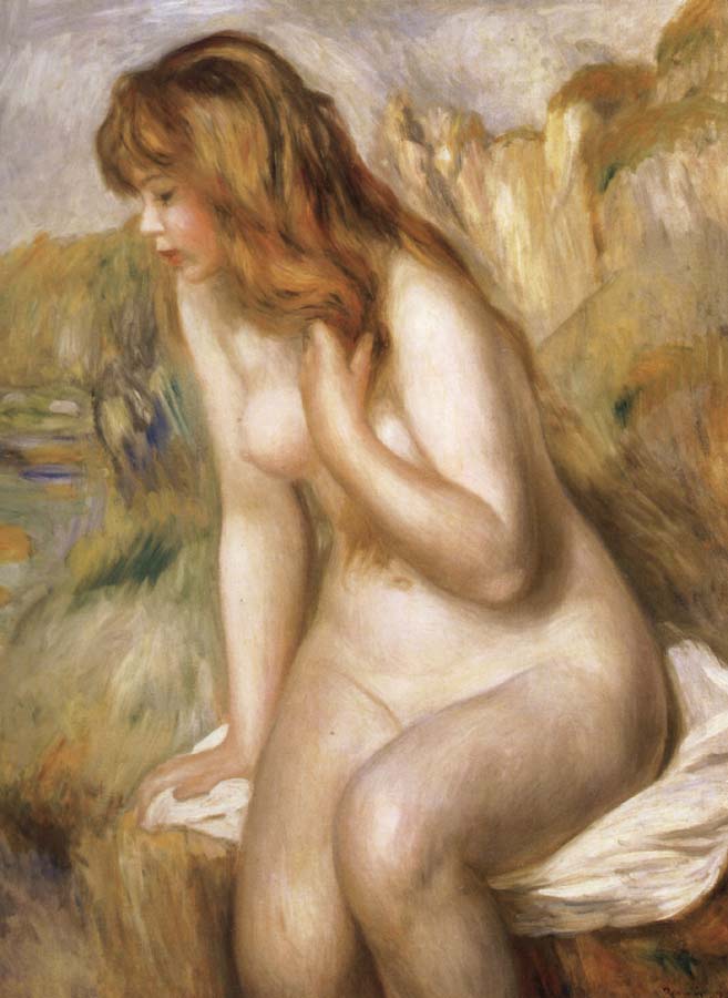 Bather Seated on a Rock